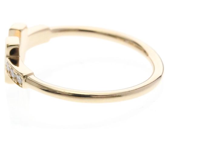 Tiffany & Co Anello Tiffany T-wire in Oro Rosa con Diamanti D'oro - vista 2
