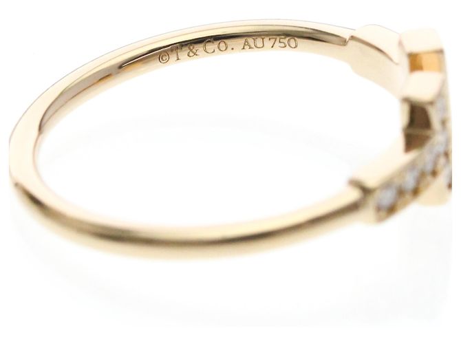 Tiffany & Co Anello Tiffany T-wire in Oro Rosa con Diamanti D'oro - vista 8