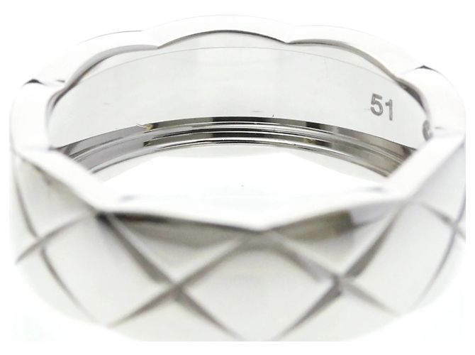 Chanel Coco Crush Ring Medium Modell in 18K Weißgold Silber - Ansicht 8