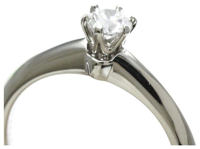 Tiffany & Co Tiffany Solitär-Diamantband Ring Silber - Ansicht 10