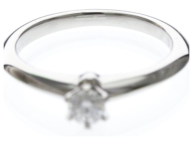 Tiffany & Co Tiffany Solitär-Diamantband Ring Silber - Ansicht 5