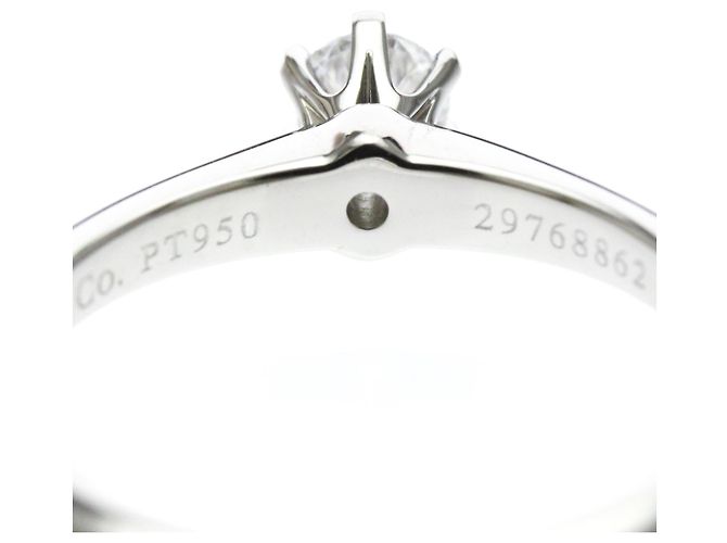Tiffany & Co Tiffany Solitär-Diamantband Ring Silber - Ansicht 8