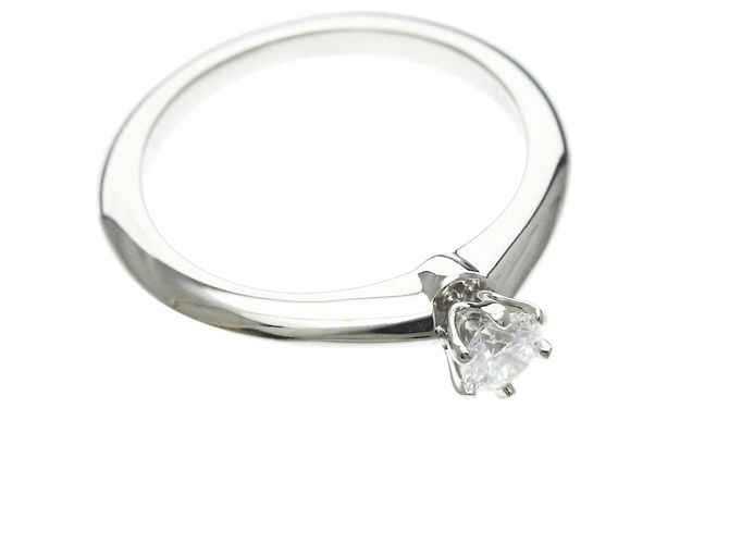 Tiffany & Co Tiffany Solitär-Diamantband Ring Silber - Ansicht 9