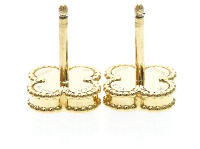 Orecchini Van Cleef & Arpels Sweet Alhambra Onyx D'oro - vista 5