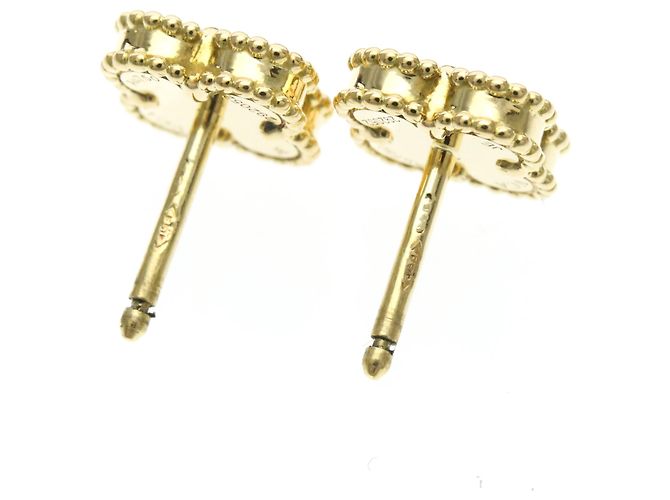 Orecchini Van Cleef & Arpels Sweet Alhambra Onyx D'oro - vista 6