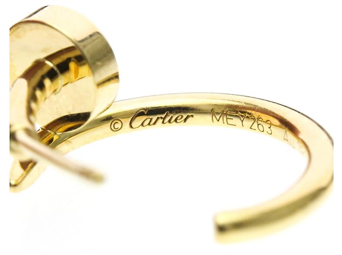 Orecchini a mezzo cerchio Cartier Juste un Clou D'oro - vista 9