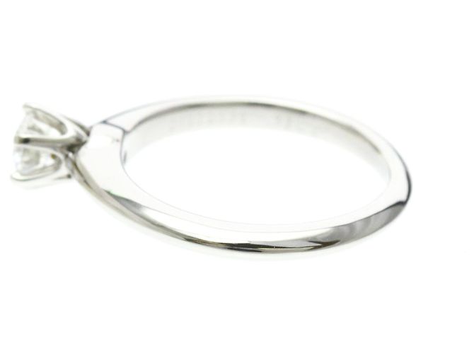 Tiffany & Co Tiffany Solitär-Diamantband-Ring Silber - Ansicht 2