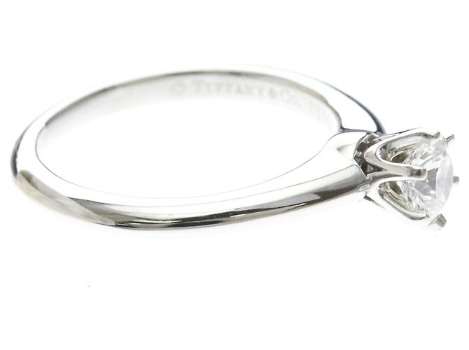 Tiffany & Co Tiffany Solitär-Diamantband-Ring Silber - Ansicht 4