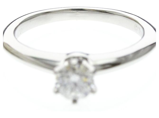 Tiffany & Co Tiffany Solitär-Diamantband-Ring Silber - Ansicht 5