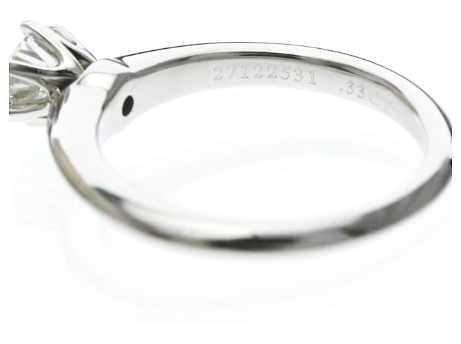Tiffany & Co Tiffany Solitär-Diamantband-Ring Silber - Ansicht 6