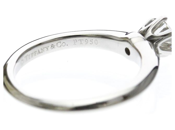 Tiffany & Co Tiffany Solitär-Diamantband-Ring Silber - Ansicht 7