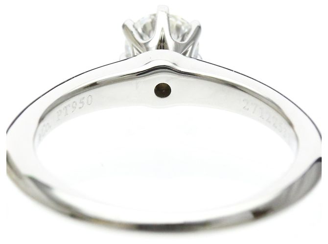 Tiffany & Co Tiffany Solitär-Diamantband-Ring Silber - Ansicht 8