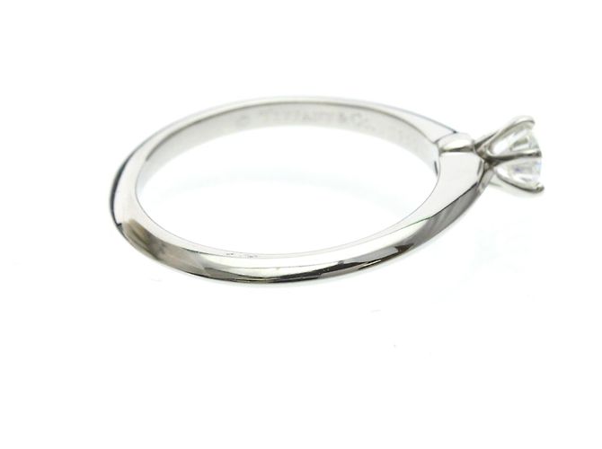 Tiffany & Co Tiffany Solitär-Diamantband-Ring Silber - Ansicht 4