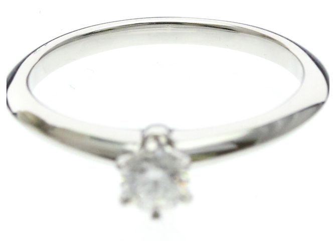 Tiffany & Co Tiffany Solitär-Diamantband-Ring Silber - Ansicht 5
