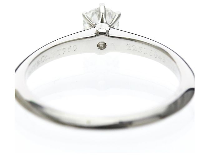 Tiffany & Co Tiffany Solitär-Diamantband-Ring Silber - Ansicht 8