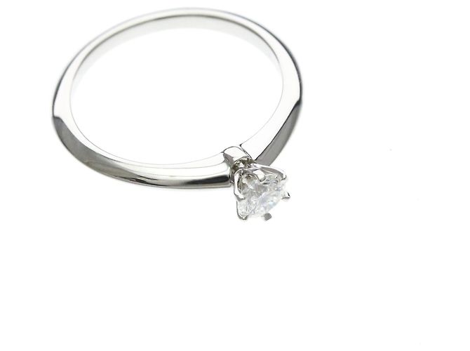 Tiffany & Co Tiffany Solitär-Diamantband-Ring Silber - Ansicht 9