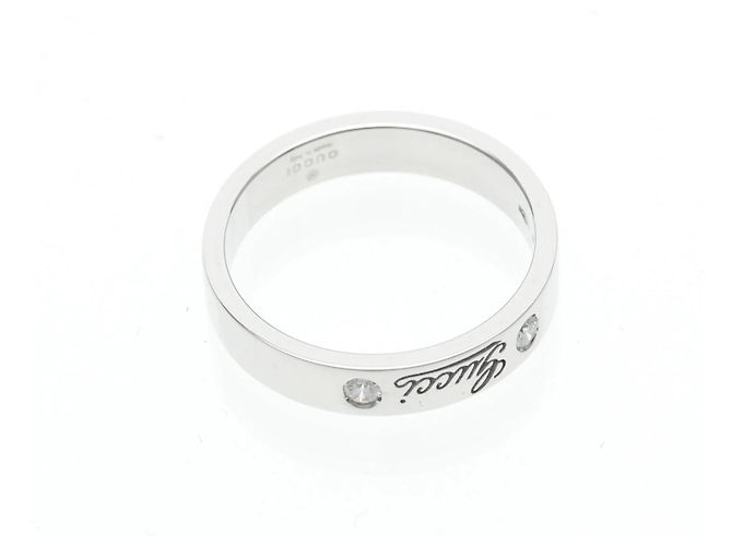 Gucci Icon Print Ring mit Diamanten Silber - Ansicht 9