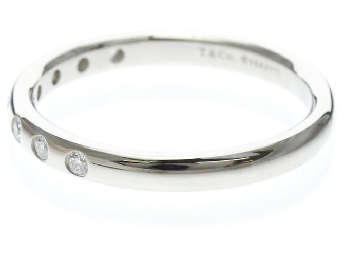Tiffany & Co Tiffany Stacking Band Ring mit Diamanten Silber - Ansicht 2