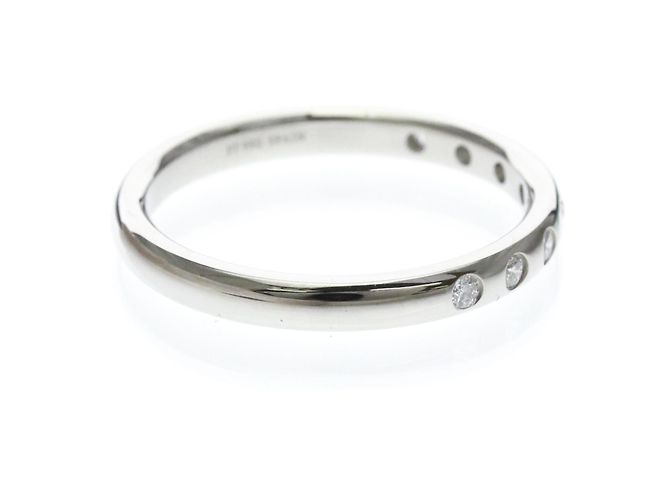 Tiffany & Co Tiffany Stacking Band Ring mit Diamanten Silber - Ansicht 4