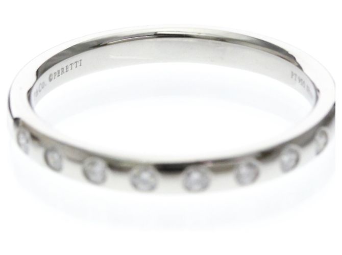 Tiffany & Co Tiffany Stacking Band Ring mit Diamanten Silber - Ansicht 5