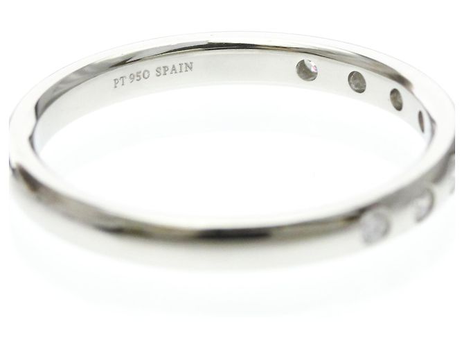 Tiffany & Co Tiffany Stacking Band Ring mit Diamanten Silber - Ansicht 8