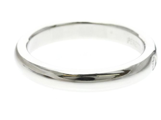 Tiffany & Co Bague Tiffany Stacking Band 1P Diamond Argenté - vue 4