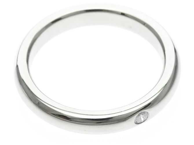 Tiffany & Co Bague Tiffany Stacking Band 1P Diamond Argenté - vue 9