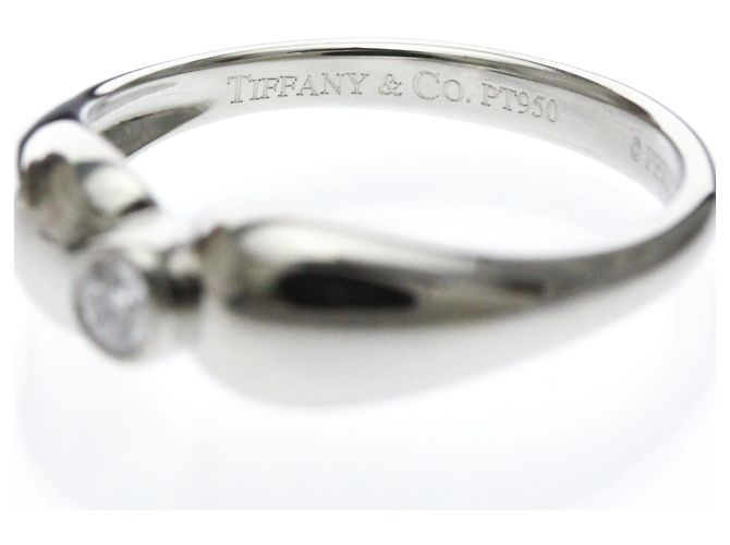 Tiffany & Co Tiffany Double Teardrop Ring aus Platin Silber - Ansicht 5