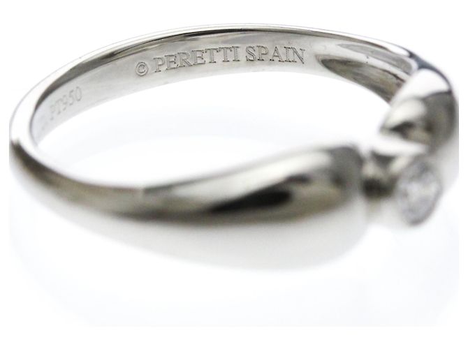 Tiffany & Co Tiffany Double Teardrop Ring aus Platin Silber - Ansicht 6