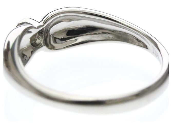 Tiffany & Co Tiffany Double Teardrop Ring aus Platin Silber - Ansicht 8