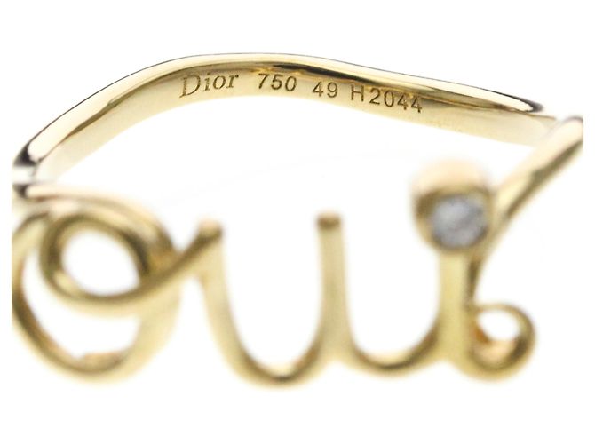 Anello Christian Dior Dior Amour in Oro Giallo D'oro - vista 5