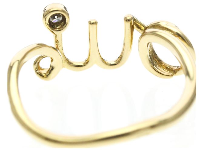 Anello Christian Dior Dior Amour in Oro Giallo D'oro - vista 7