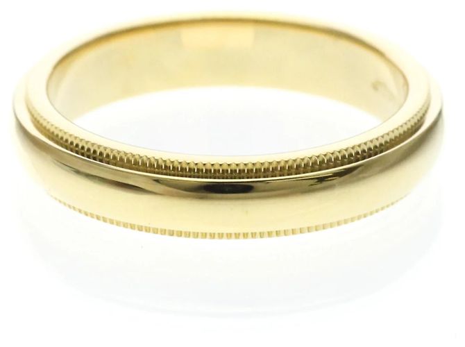Tiffany & Co Tiffany Milgrain Band Ring in Gelbgold Golden - Ansicht 2