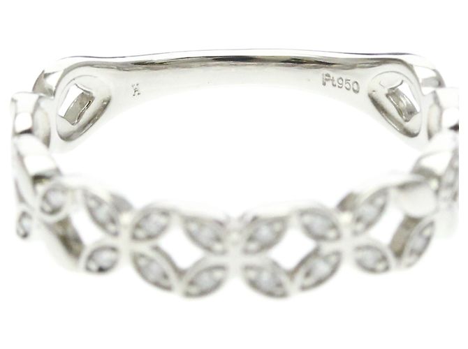 Autre Marque Vendome Aoyama Ring mit Diamantblumenmotiv Silber - Ansicht 5