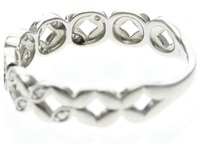 Autre Marque Vendome Aoyama Ring mit Diamantblumenmotiv Silber - Ansicht 6