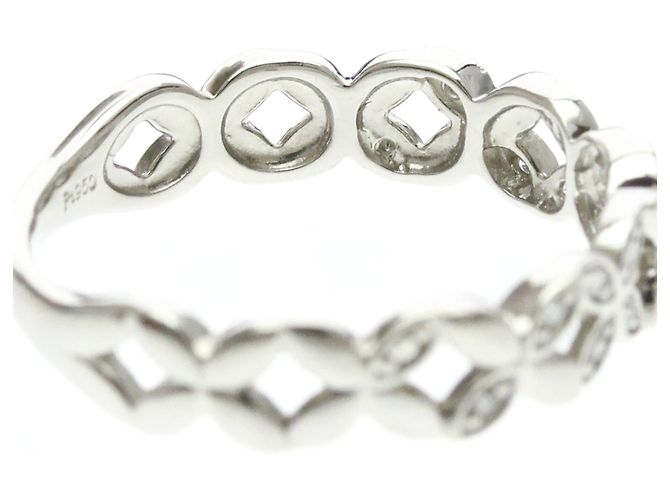 Autre Marque Vendome Aoyama Ring mit Diamantblumenmotiv Silber - Ansicht 8