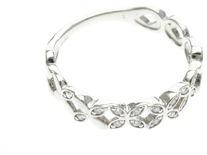 Autre Marque Vendome Aoyama Ring mit Diamantblumenmotiv Silber - Ansicht 9