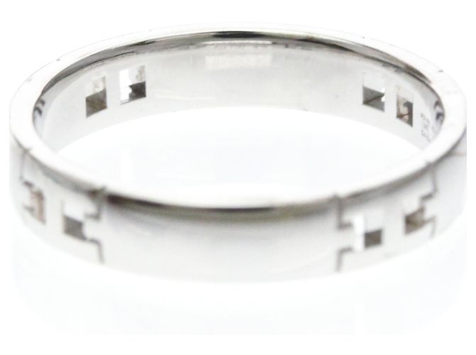 Ring Hermès Anel Hermes Ever Hercules em ouro branco 18K Prata - vista 7