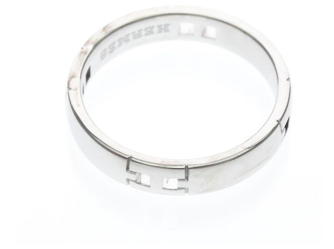 Ring Hermès Anel Hermes Ever Hercules em ouro branco 18K Prata - vista 9