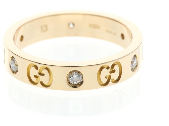 Anello Gucci Icon Diamante in Oro Rosa (18K) D'oro - vista 2