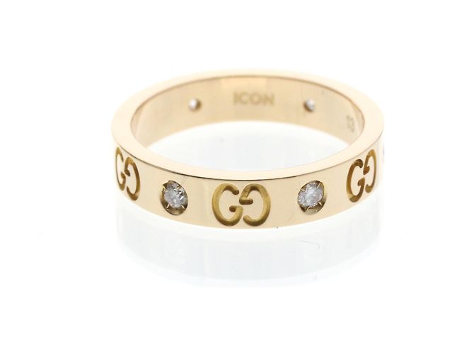 Anello Gucci Icon Diamante in Oro Rosa (18K) D'oro - vista 3