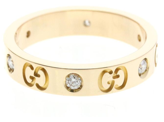 Anello Gucci Icon Diamante in Oro Rosa (18K) D'oro - vista 4