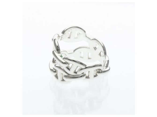 Hermès Hermes Chaine d'Ancre Enchainée Double Ring Argento - vista 2