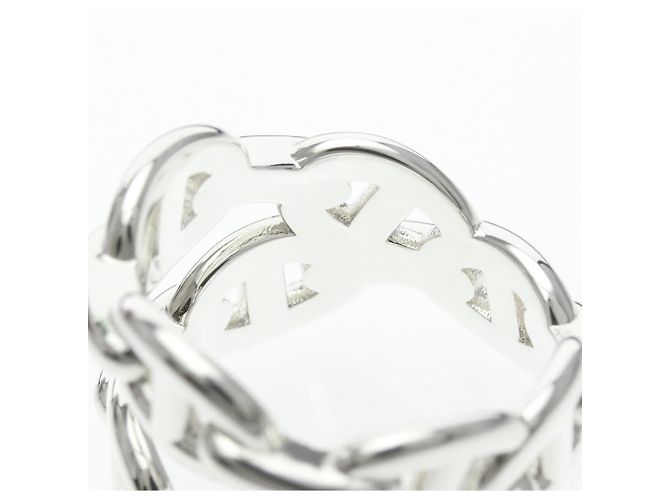 Hermès Hermes Chaine d'Ancre Enchainée Double Ring Argento - vista 6