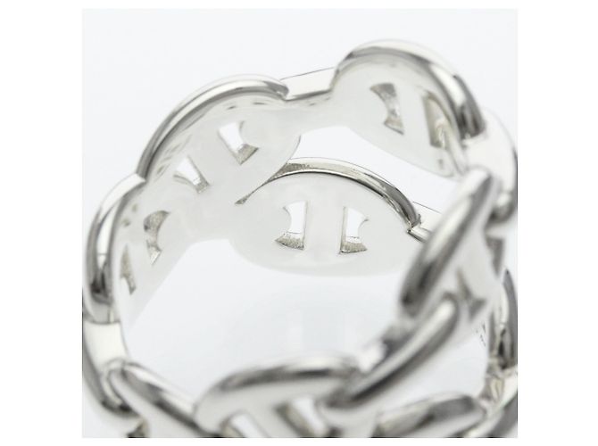 Hermès Hermes Chaine d'Ancre Enchainée Double Ring Argento - vista 8