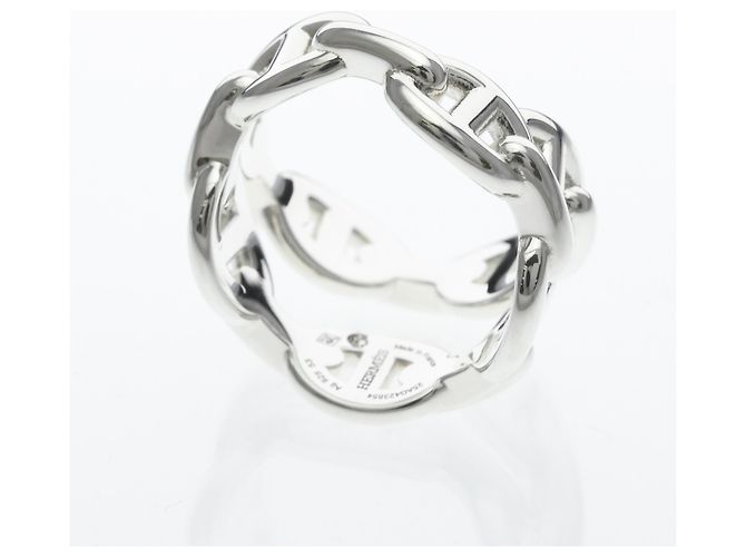 Hermès Hermes Chaine d'Ancre Enchainée Double Ring Argento - vista 9