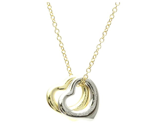 Tiffany & Co Collana Tiffany Open Heart Double Argento D'oro - vista 2