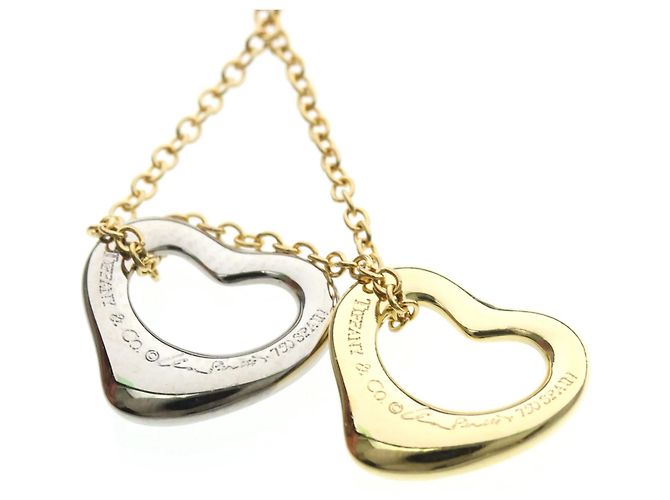 Tiffany & Co Collana Tiffany Open Heart Double Argento D'oro - vista 7