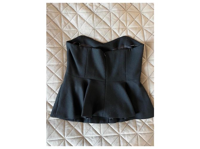 By Malene Birger Top Corset Ermelinda em Lã Preto - vista 2