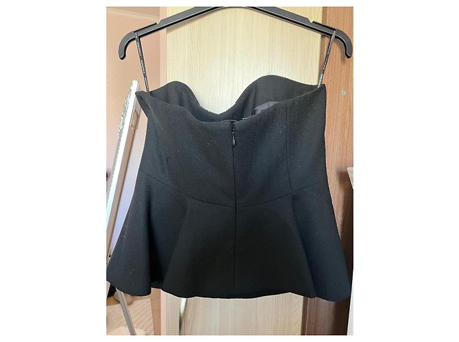 By Malene Birger Top Corset Ermelinda em Lã Preto - vista 7
